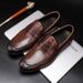 Engelsk gentleman/Retro Casual skor Mode affärsklänning skor med fransar läder läder Engelsk slip-on musik Herr Lucky Shoes_voghion.com