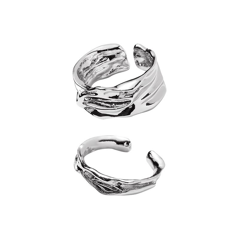 Authentieke VOYAGE High-End Onregelmatig Niche Ontwerp Open Ring Voor Vrouwen En Mannen Trendy Merk Heren Wijsvinger_voghion.com