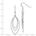 Sterling Silver Polished Fancy Triple Marquise Shape Dangle Earrings_voghion.com