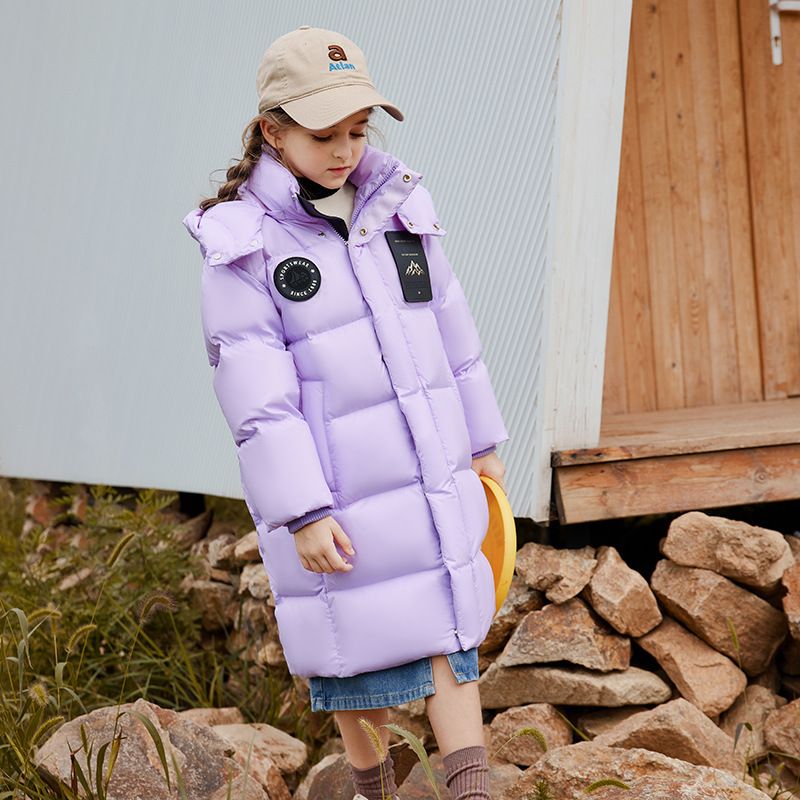 Peuter Jongens Kleding Winter Nieuw 90 Wit Eendendons Medium en Large Kinderen Medium en Lang Verdikt Jasje_voghion.com