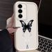 Sommerfugledesignet blødt silikone-cover til Samsung Galaxy S21/S25/S24/S23/S22/S20 5G/A34. Vandtæt og faldtæt, holdbart og stilfuldt._voghion.com
