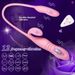 LuvBox, vibratore telescopico femminile a doppia testa, 12 frequenze, telecomando senza fili, masturbatore elettrico per inserimento nel corpo_voghion.com