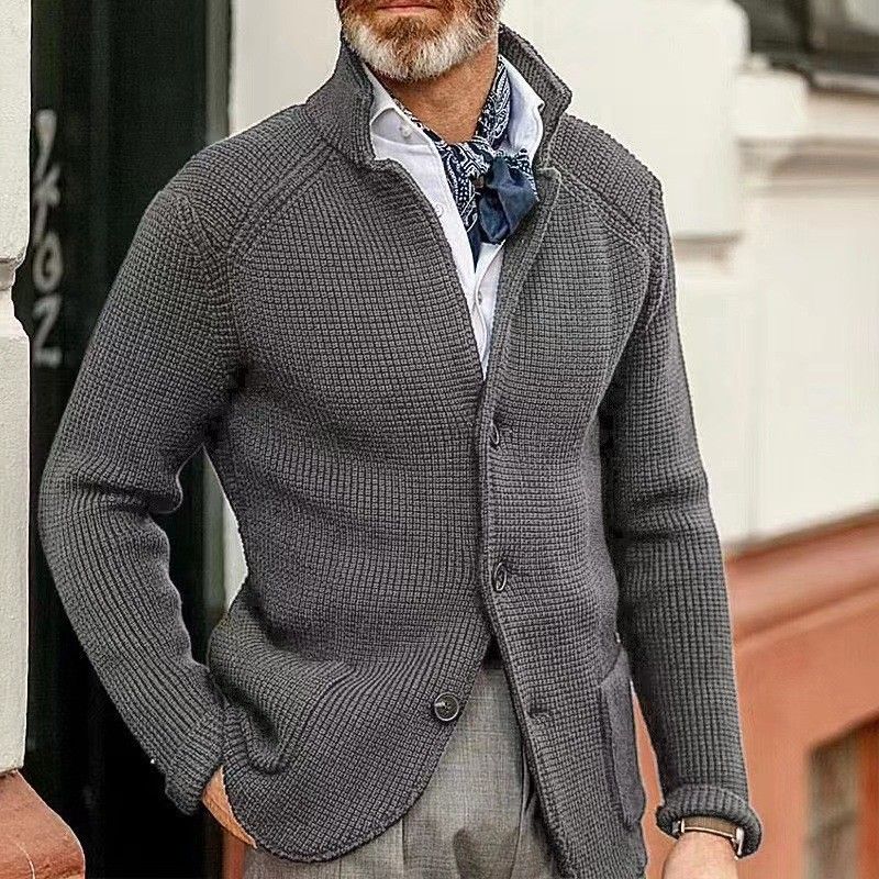 ​​"Men's Slim-Fit Acrylic Knit Sweater – Winter Crewneck Pullover With Stain-Resistant Finish (M-4XL, 7 Classic Colors)"​​_voghion.com