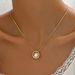 Korean Style Fresh And Sweet Small Fragrance Style Women's Necklace Niche String Pearl Cross Ring Design Clavicle Chain_voghion.com
