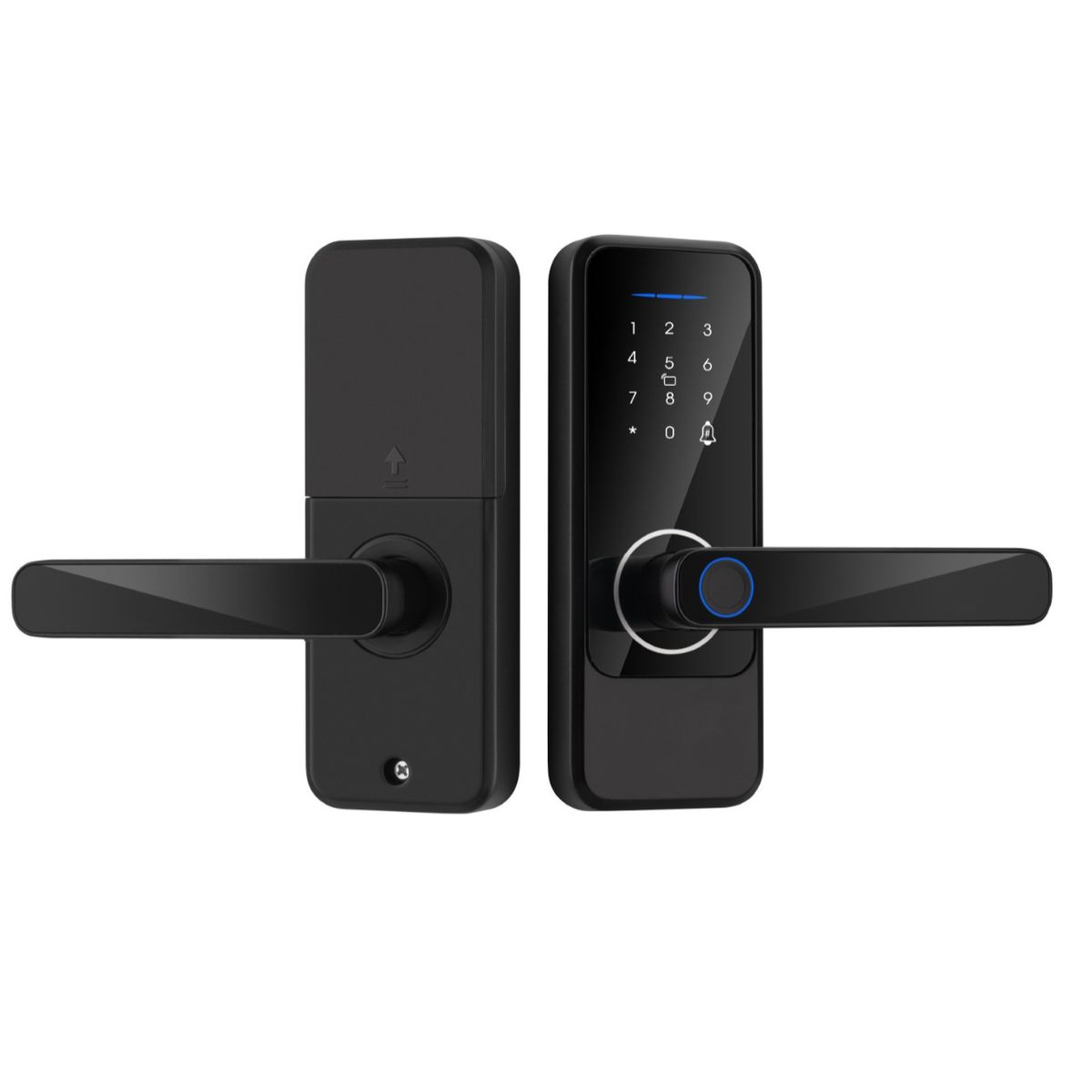 Heißer Verkauf Ein Griff Innen Tür Graffiti Tuya Alle App Control Mit Fingerabdruck Passwort Karte Smart Lock_voghion.com