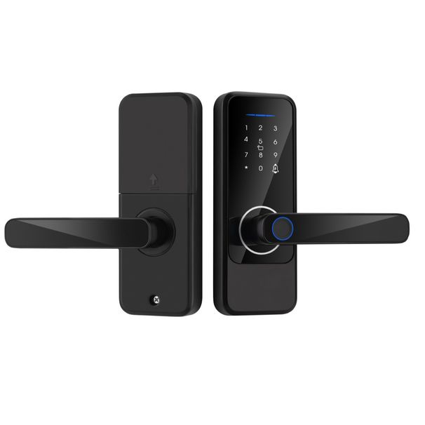 Heißer Verkauf Ein Griff Innen Tür Graffiti Tuya Alle App Control Mit Fingerabdruck Passwort Karte Smart Lock_voghion.com