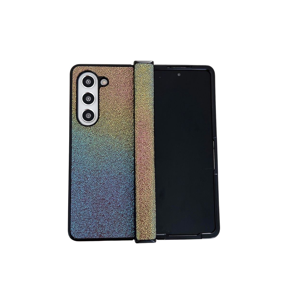 Per Samsung Galaxy Z Fold 4 5 6 Custodia per telefono in pelle sfumata di lusso per affari_voghion.com
