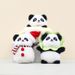 Porte-clés et pendentif en peluche panda adorable et créatif, idéal pour les fêtes._voghion.com
