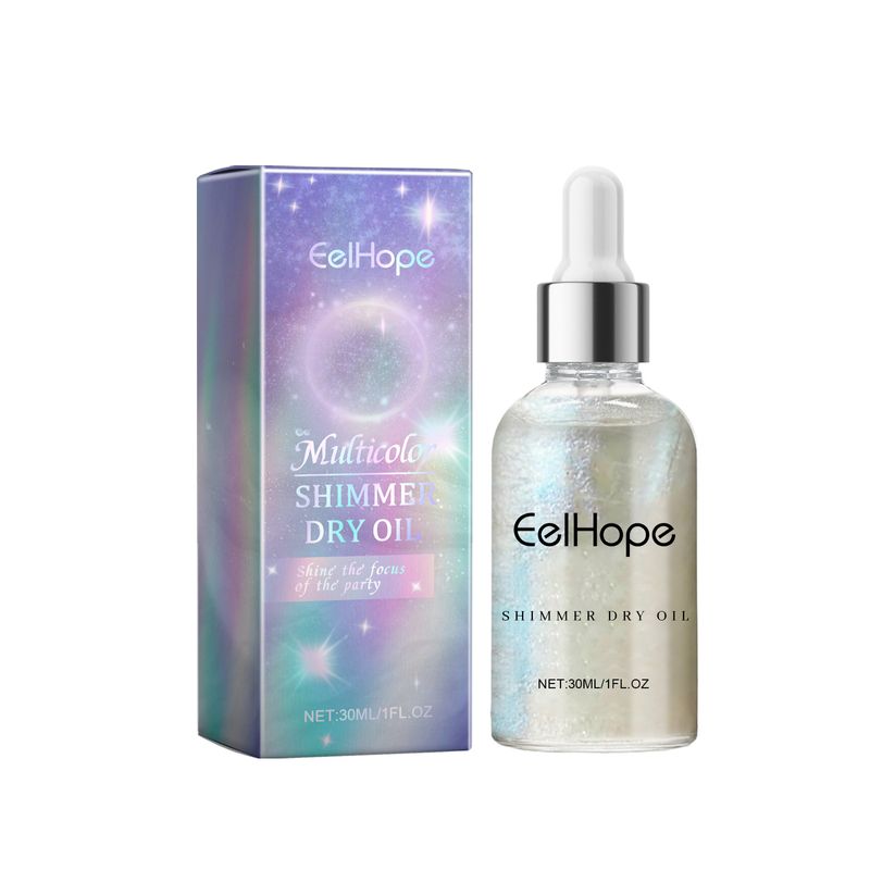 Party Body Glitter Oil, Holiday Party Skin Collarbone Glitter Glamour Highlighter Oil_voghion.com