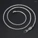 Catene Unibabe 3mm Solido Argento Twist Collana S Sterling Uomo Donna Catena Maschile Gioielli Regalo_voghion.com