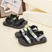 Summer Internet Celebrity New Trend Thick Sole Double Strip Beach Couple Velcro Casual Sandals For Women_voghion.com