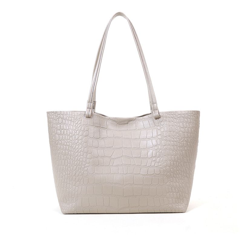 Borse da donna autunno e inverno, nuova grande capacità, semplice borsa in pelle con motivo a pietra, borsa tote da donna, borsa a tracolla per il tempo libero, borsa a tracolla_voghion.com