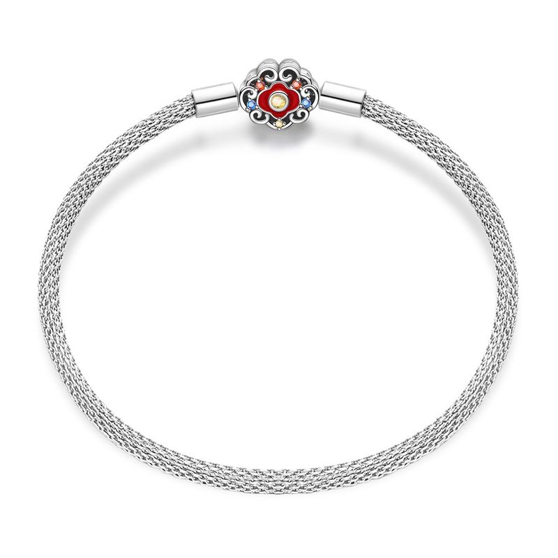 Bracciale da donna con ciondolo fai da te, in corda, da viaggio, con fotocamera, in rame bianco placcato argento_voghion.com
