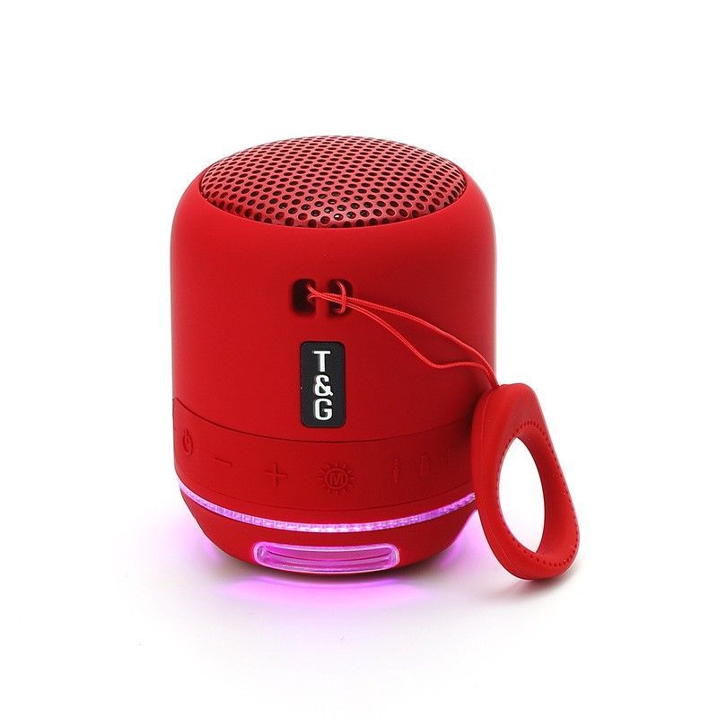 Altoparlante portatile tedesco wireless Bluetooth per esterni Mini Super Bass con slot per schede e luce colorata_voghion.com
