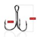 【 10 】 Luya blood groove anchor fishing hooks, 6066 three hooks_voghion.com