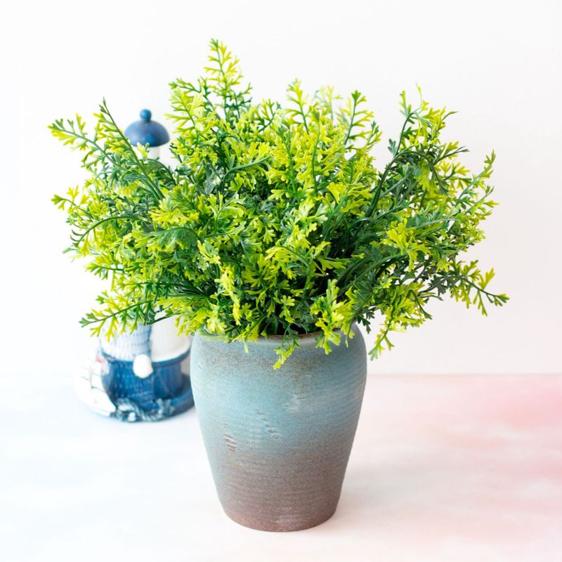 Plant wall material simulation plants 5-pronged water grass coral grass flower fern plant_voghion.com