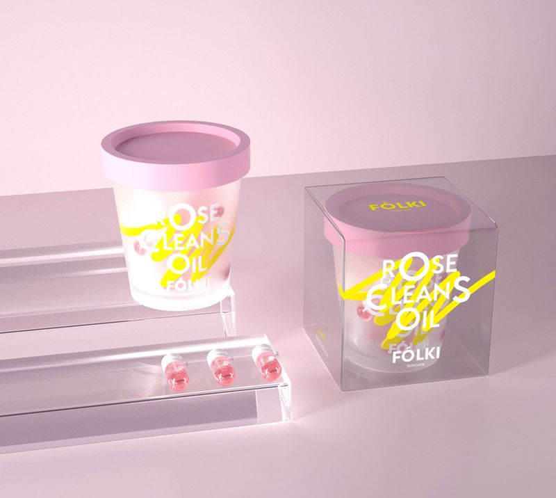Makeup Remover FOLKI Rose Cleansing Oil Eye Lip Face 3 In 1 Cleansing Water Spot Cosmetics_voghion.com