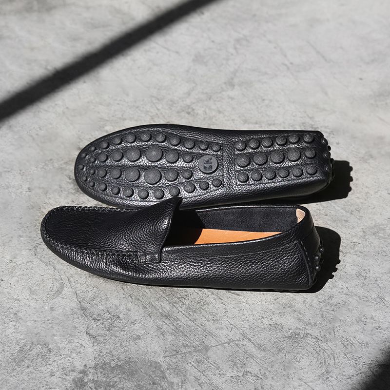 WalkPrime WalkPrime European Station Guangzhou Handmade High-End New Style Genuine Leather Lazy Casual Loafers Men Slip-On_voghion.com