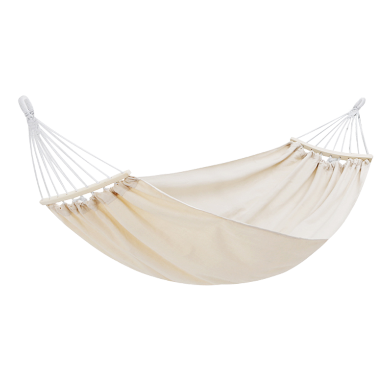 Kay Speed Bent Pole Thickened Canvas Hammock HH25m White_voghion.com