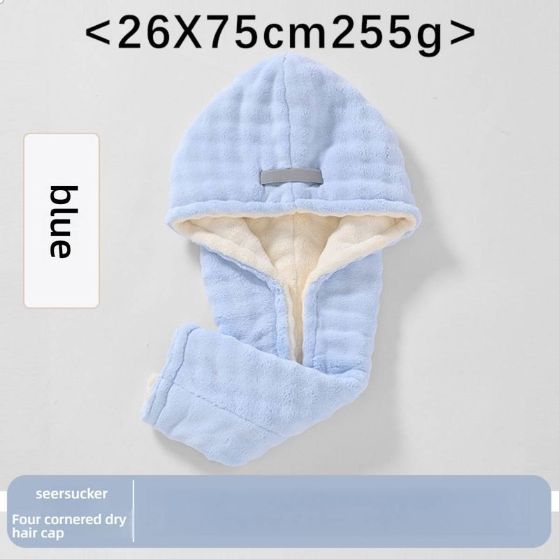 Doppellagige Haarhaube aus weichem Fleece – extra dick und schnelltrocknend, super saugfähig, ideal zum sanften Trocknen der Haare._voghion.com