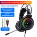 Unbeatable Quality Pan Sen 7.1 USB Computer Head Mounted Chicken Eating Wired Earphones With Microphone And Glowing RGB Game_voghion.com