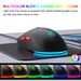 Wiederauf Ladbare 2,4g USB Drahtlose Maus Einstellbar 3600dpi 7 Farben RGB Bequeme Mäuse For Home Office Laptop Computer Gamer_voghion.com