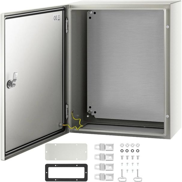 Contenitore elettrico impermeabile NEMA da 16" e 8" NEMA 4X in acciaio antipolvere 20 per interni IP66 in acciaio X Giunzioni elettriche X_voghion.com