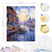 RUOPOTY Abstrakte Malen Nach Zahlen Handgemachte Leinwand Malerei Küsten Städte Farbe Für Malerei Wand Kunst_voghion.com