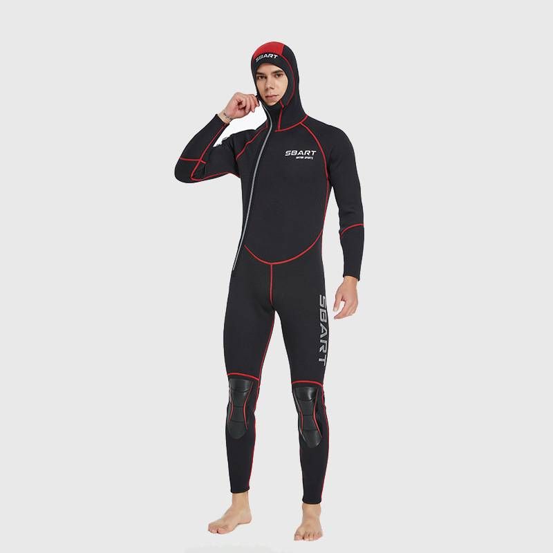 3MM Diving Suits, Men's And Women's Thickened Diving Suits, Men's Warm Hooded Swimming Wet Suits, Surfing Suits, Jellyfish Suits_voghion.com