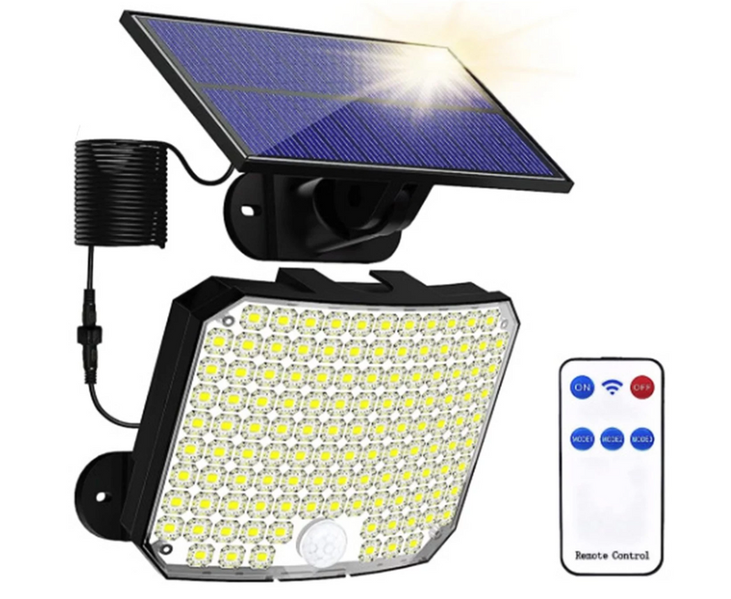 Solar Powered Remote Sensor Wall Light Outdoor Waterproof Lighting Home Garden Lights_voghion.com