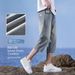 Men's Summer Casual Denim Capri Pants - Lightweight Stretchable Cotton Blend, Relaxed Fit, Mid-Calf Length, Retro & Light Blue Options_voghion.com