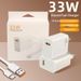 ZeroPoint 33W Fast Charger - EU Plug USB-C Power Adapter Compatible With Xiaomi 33W Super Charge (Black)_voghion.com