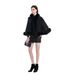 Autumn short woolen shawl, new autumn and winter fox fur grass cloak, bride's toast jacket, thickened cardigan_voghion.com