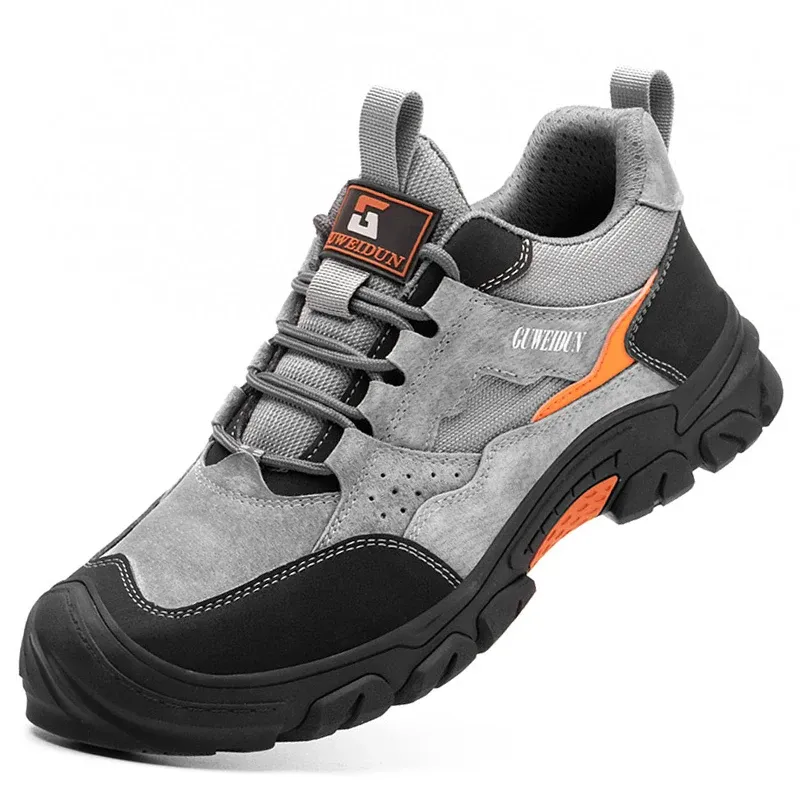 Sicherheitsschuhe für Herren aus Rindsleder, Sicherheitsschutz, Zehenschutz aus Kunststoff, Arbeitsstiefel, modische Arbeitsschuhe, durchstichsichere, unzerstörbare Schuhe_voghion.com