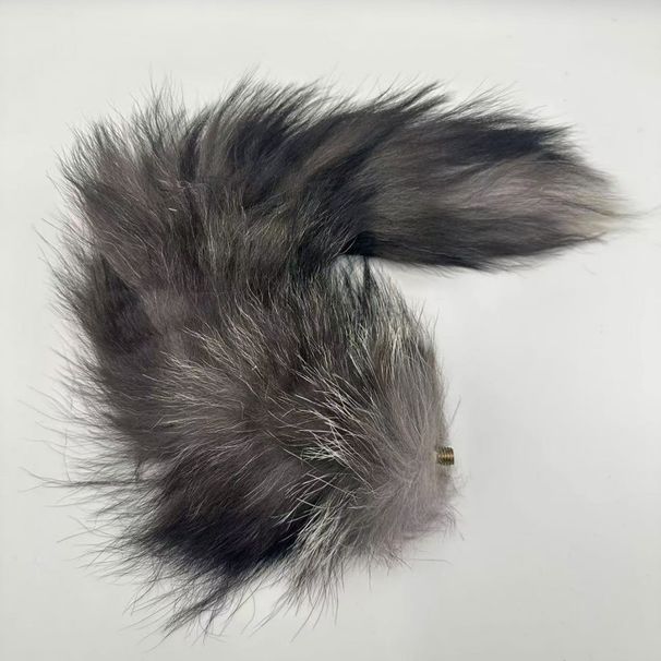 Small Metal Dog Real Fur Anal Tail Fox Butt Plug Adult Sex Toy_voghion.com