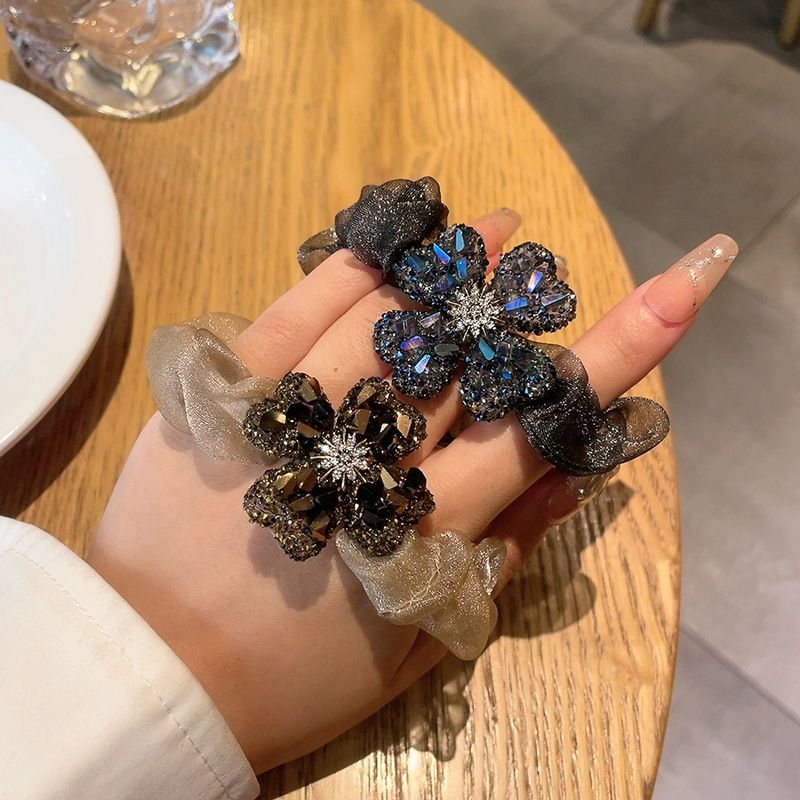 Stirnband mit vierblättrigem Kleeblatt und Strasssteinen, hohes Gefühl, Zeit zum Laufen, Haarband für Dickdarm, exquisites Gummiband, Haarseil im Großhandel_voghion.com