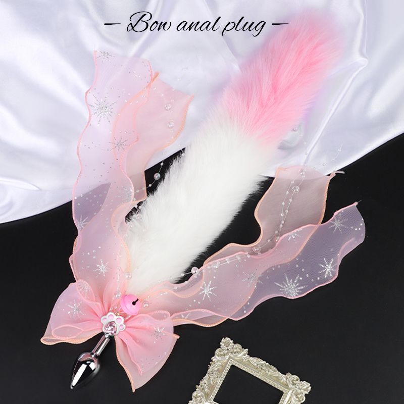 【Design staccabile】 Piccolo SM Prop Fox Tail Bow Cos Espansione Crisantemo Allenamento Femmina Posteriore Corte Tune Giocattolo sessuale_voghion.com