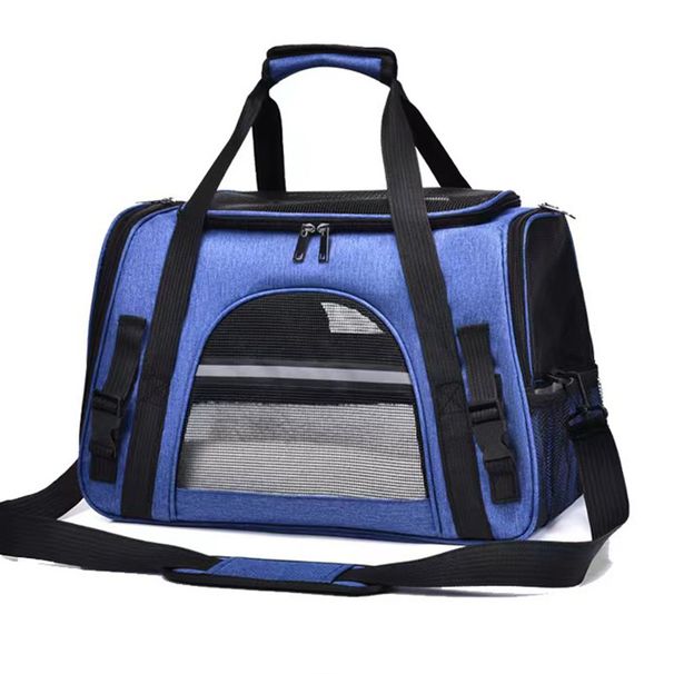 Portable Pet Carrier Bag With Breathable Mesh For Small Cats And Dogs, Lightweight Travel Tote With Soft Padded Mat, Handheld & Car-Friendly Design_voghion.com