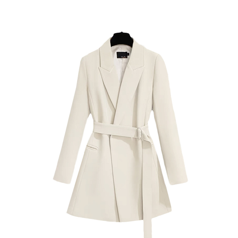 Women's Clothing Suit Jacket For Women High End Temperament Slim Belt Suit Tops For Women Trendy Casual Lace Up Women_voghion.com