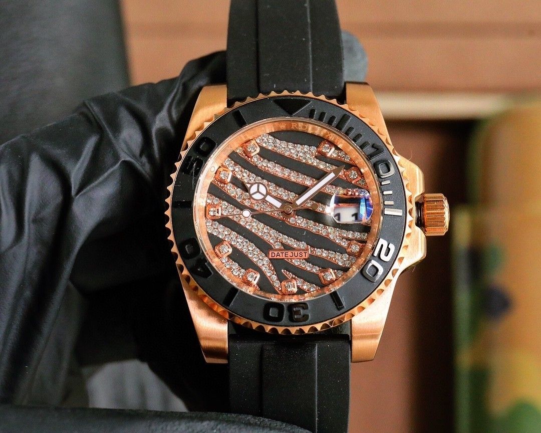 Yacht Men's Mechanical Daytona Water Ghost Watch Log Rubber Belt Waterproof_voghion.com