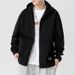 Hooded Cardian Sweatshirt Men Loose Trendy Brand Solid Color Sports Jacket Couple Outfit Kun Hai Pen Yun Men's_voghion.com