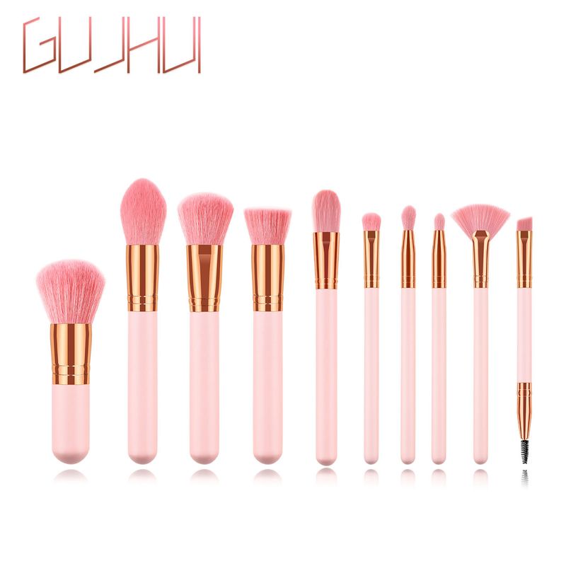 10-teiliges Make-up-Pinsel-Set, Grundierungspinsel, Puderpinsel, Rougepinsel-Set, Pinselset GUJHUI Factory_voghion.com