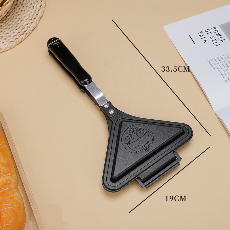 Triangular Baking Pan Camping Breakfast Sandwich Pan Breakfast Thick Sandwich Toast Baking Pan Gas Non Stick Baking Pan_voghion.com