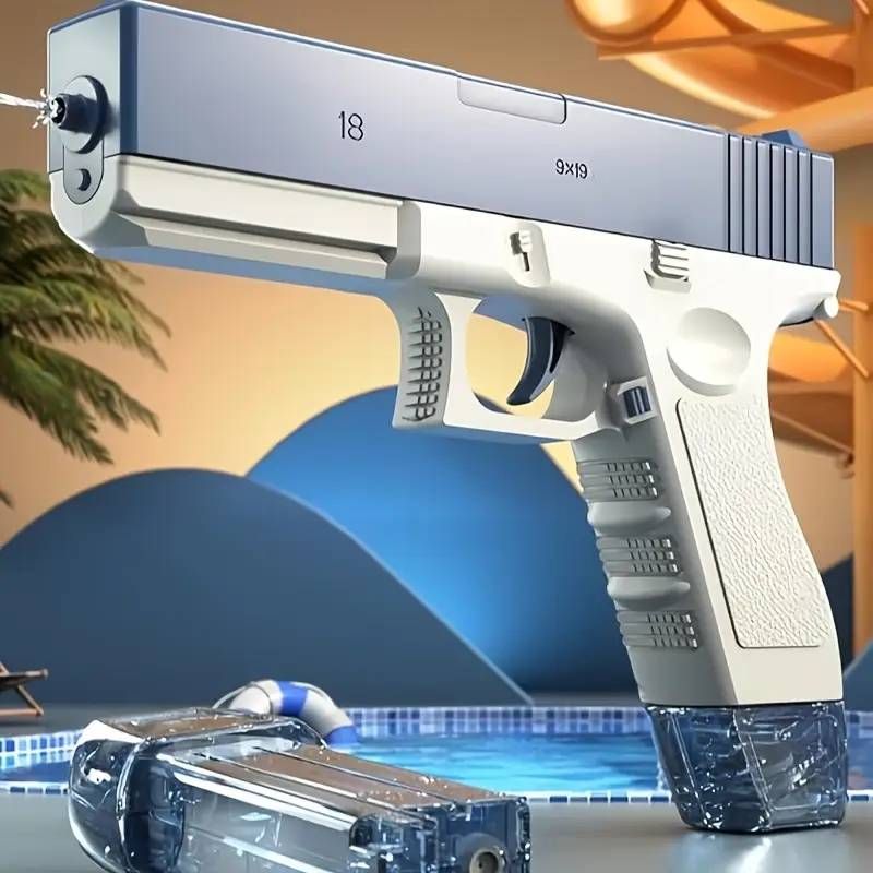 „Taktyczny pistolet na wodę z podwójnym magazynkiem! Szybkie przeładowanie i strumień pod wysokim ciśnieniem do epickich bitew wodnych!”_voghion.com