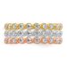 10K Tri-color Set Of Three Stackable CZ Rings_voghion.com