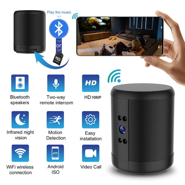 Home Intelligent Dual Voice Dialogue High-definition Monitoring Camera For Home Use, No Plug In Or Unplug_voghion.com