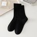 Summer Women's Mid-Calf Socks, Pure Loose Maternity Sweat Absorbent Ultra-thin Cotton Seamless Lazy Socks_voghion.com