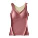 Gilet caldo da donna in velluto senza cuciture con imbottitura sul petto, biancheria intima calda ispessita con fondo riscaldante per il corpo sottile_voghion.com