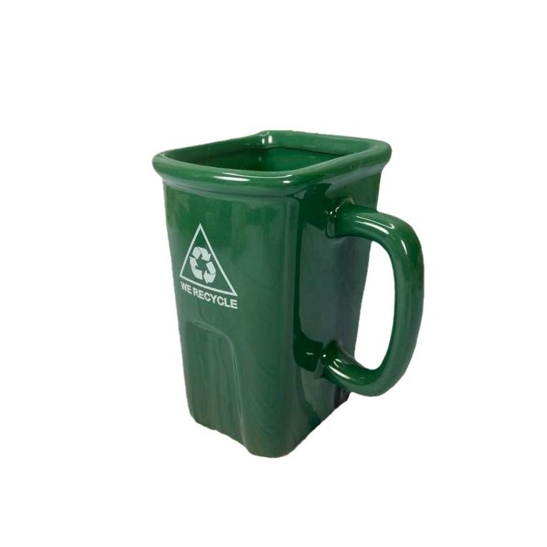 Tricky Mülleimer, kreativer Keramik-Büro-Schreibtisch-Aufbewahrungs-Stifthalter, große Kapazität, Becher, hochtemperaturbeständiges Wasser_voghion.com