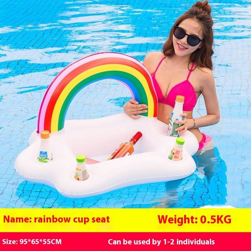 Cuscino gonfiabile per sedile a tazza, galleggiante, sedia reclinabile, letto galleggiante sull'acqua, per adulti e bambini, per nuotare._voghion.com